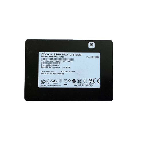 MICRON MTFDDAK7T6TDS-1AW1ZABYY 5300 PRO 7.68TB SATA 6Gb/s SSD