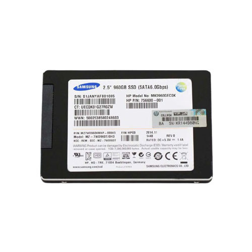 MZ7KM960HMJP-000H3 - Samsung 960GB SATA 6Gb/s 2.5" SSD
