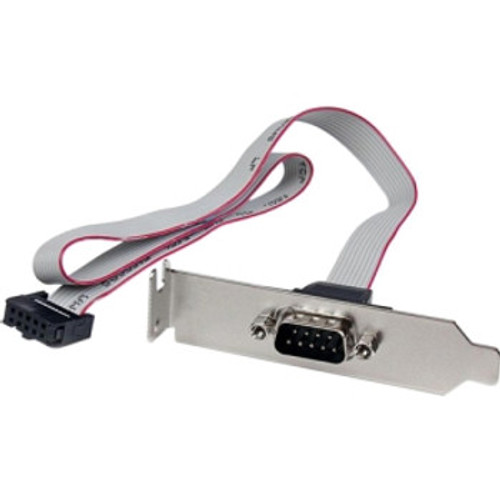 PLATE9M16LP - StarTech 1-Port 16-Inch DB9 Serial Port Bracket to 10 Pin Header Low Profile
