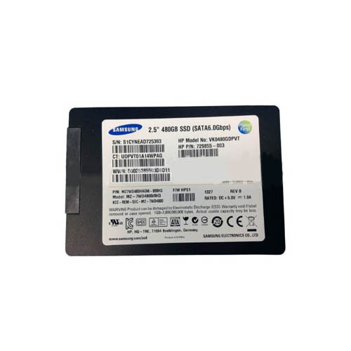 S1CYNEAD725393 - HP 480GB SATA 6Gb/s 2.5" SSD