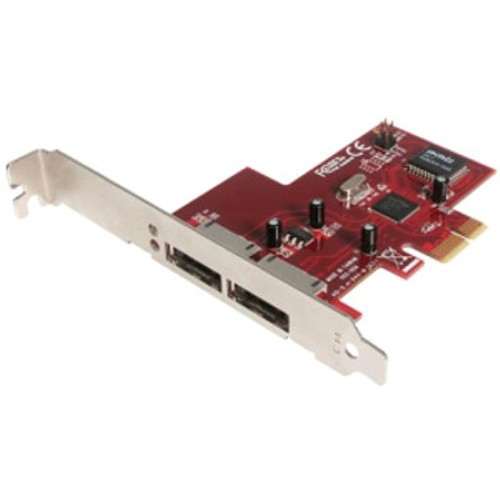 PEXESATA2 - StarTech 2-Ports PCI Express Low Profile eSATA RAID Controller Card