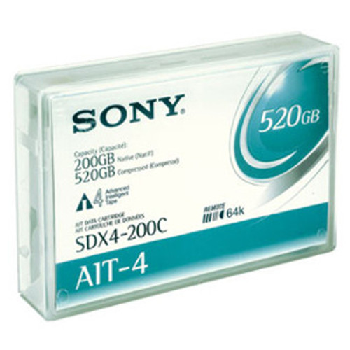 SDX4-200C-BC - Sony AIT-4 200GB Native 520GB Compressed Barcoded Data Cartridge