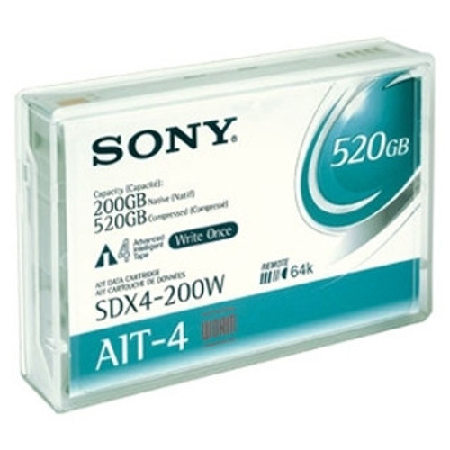 SDX4200W - Sony AIT-4 WORM AIT AIT-4 200GB Native 520GB Compressed Tape Cartridge