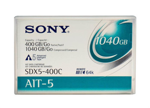 SDX5400C-BC - Sony AIT-5 400GB Native 1.04TB Compressed Barcoded Data Cartridge