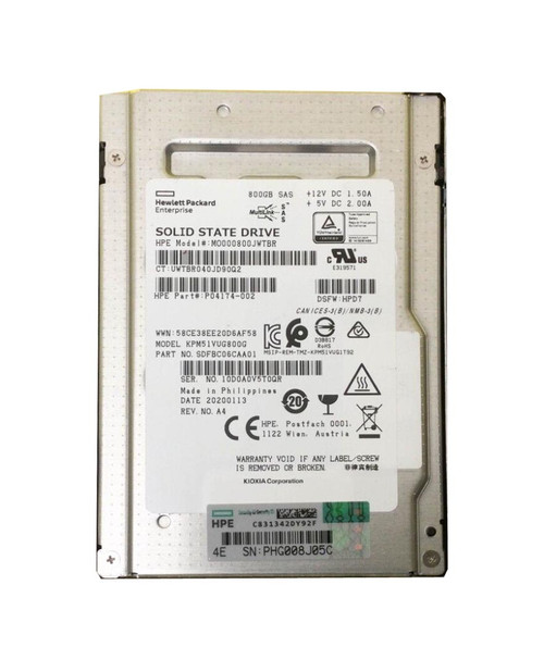 TOSHIBA KPM51VUG800G 800GB SAS 12Gb/s SSD 2.5-Inch