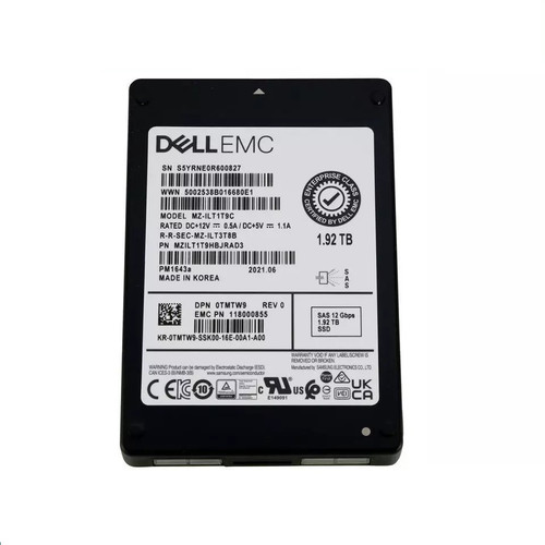 Samsung MZILT1T9HBJRAD3 1.92TB SAS 12Gb/s SSD Read Intensive 2.5