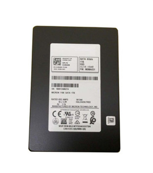 28K8R - Dell 1TB Triple-Level Cell SATA 6Gb/s 3D NAND 2.5-Inch Solid State Drive