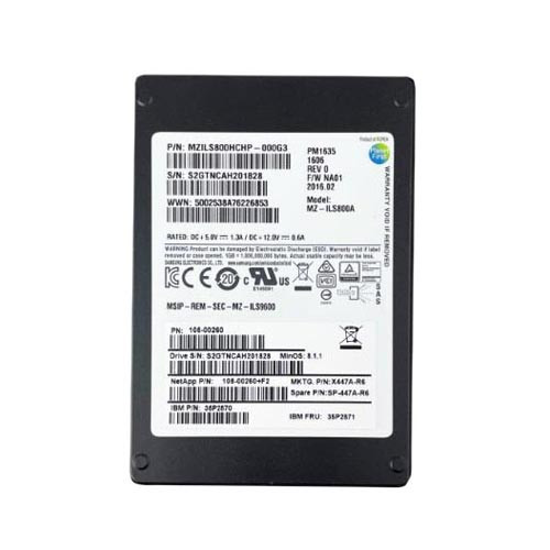 SP-447A-R6 - NETAPP 800GB MLC SAS 6Gb/s 2.5" SSD