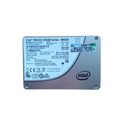 HP SSDSC2BB480G4P S3500 480GB SATA 6.0Gb/s Solid State Drive
