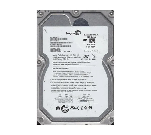 Seagate ST3640323AS BarraCuda 7200.11 640GB 3.5HDD