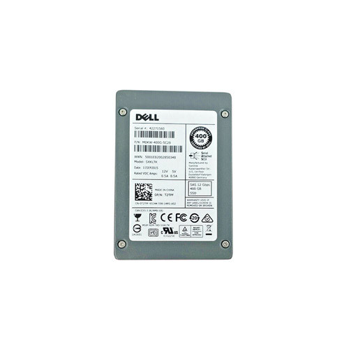 T2TPF - Dell 400GB SAS 12Gb/s 2.5" Write Intensive SSD