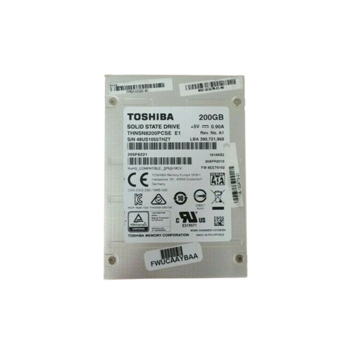 THNSN8200PCSE - TOSHIBA 200GB SATA 6Gb/s 2.5" Enterprise SSD