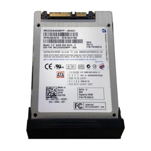 U270D - Dell 64GB Multi-Level Cell SATA 3Gb/s 2.5-Inch Solid State Drive