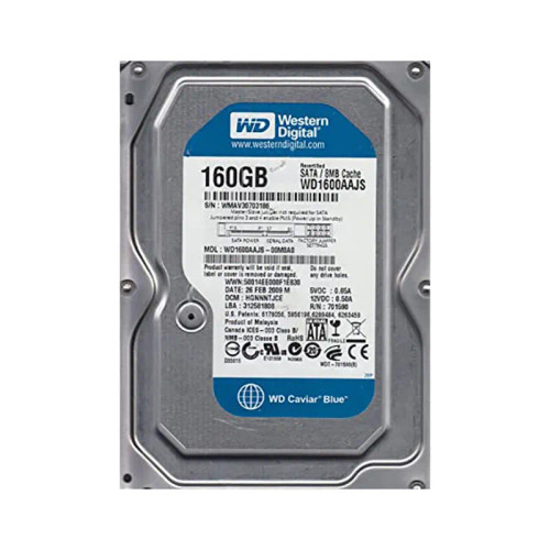 WB1600AAJS - Western Digital 160GB 7200RPM SATA 3Gb/s 8MB 3.5" HDD