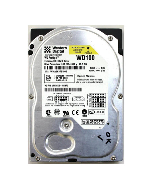 WD100EB-00BHF0 - Western Digital 10GB 5400RPM EIDE 2MB 3.5" HDD