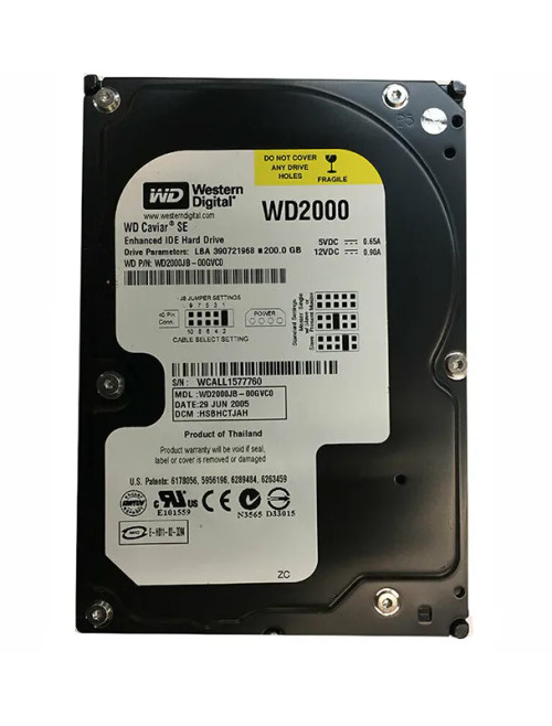 WD2000JB-00GVC0 - Western Digital 200GB 7200RPM EIDE 8MB 3.5" HDD