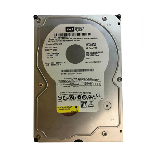 WD2000JS-00SGB0 - Western Digital 200GB 7200RPM SATA 3.5" 8MB HDD