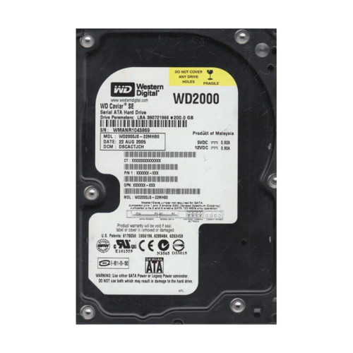 WD2000JS-22MHB0 - Western Digital 200GB 7200RPM SATA 3Gb/s 8MB 3.5" HDD