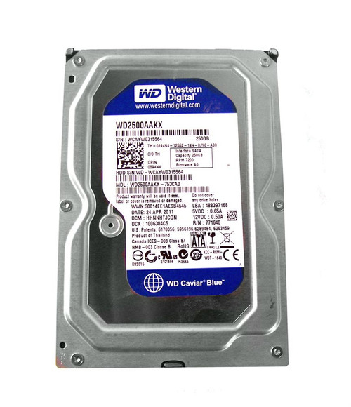 WD2500AAKK-753CA0 - Western Digital 250GB SATA 7200RPM 16MB 3.5" HDD