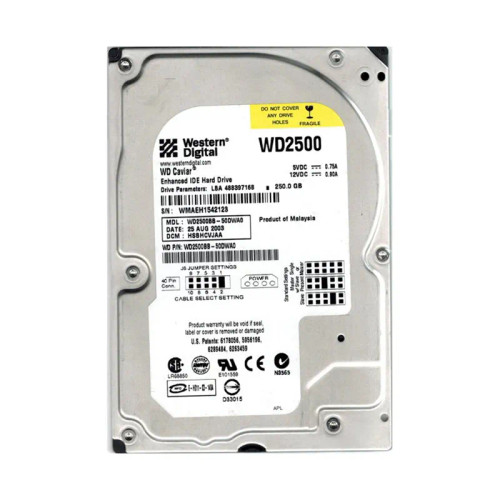 WD WD2500BB-50DWA0 Caviar 250GB 7200RPM EIDE 3.5-Inch HDD