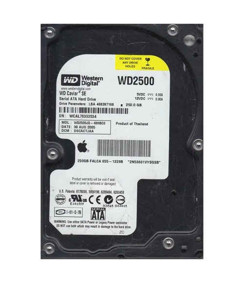 WD2500JD-40HBC0 - Western Digital 250GB 7200RPM SATA 3.5-Inch HDD
