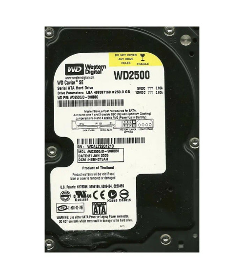 WD2500JD-50HBB0 - Western Digital 250GB 7200RPM SATA 8MB 3.5" HDD