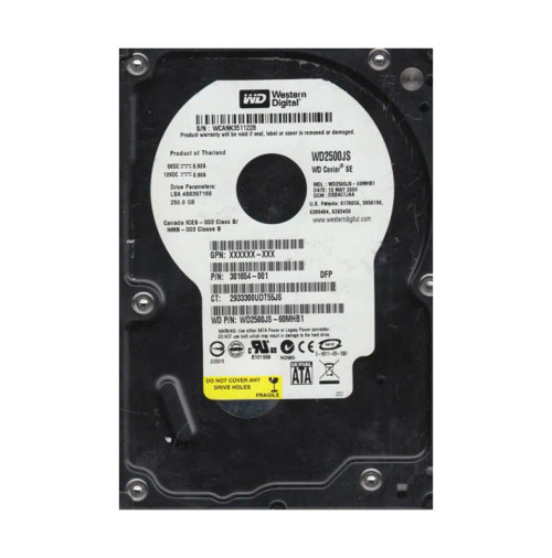 WD2500JS-60MHB1 - Western Digital 250GB 7200RPM SATA 3.5" 8MB HDD