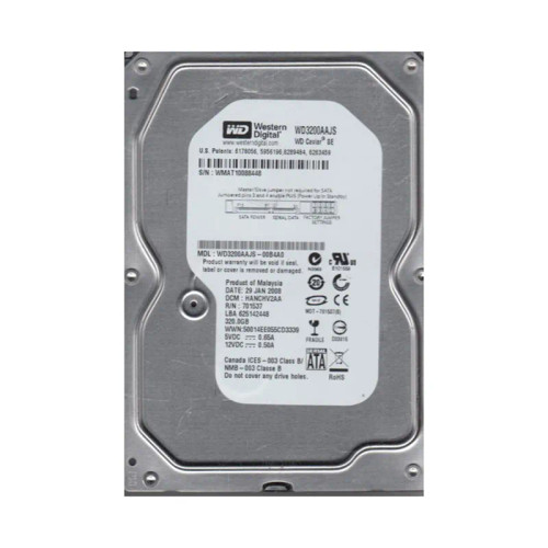 WD3200AAJS-00B4A0 - Western Digital 320GB 7200RPM SATA 3Gb/s 3.5" HDD