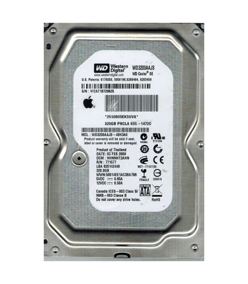 WD3200AAJS-40H3A0 - Western Digital 320GB 7200RPM SATA 3.5-Inch HDD