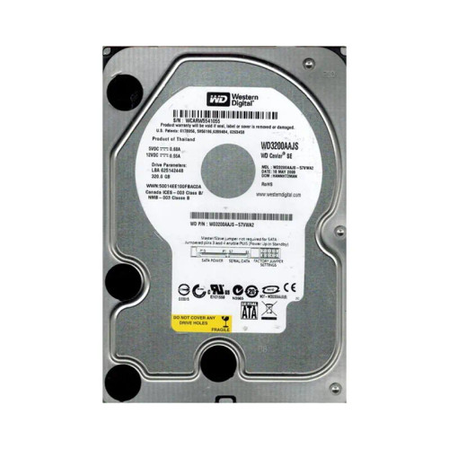 WD3200AAJS-57VWA2 - Western Digital 320GB 7200RPM SATA 3Gb/s 3.5" HDD