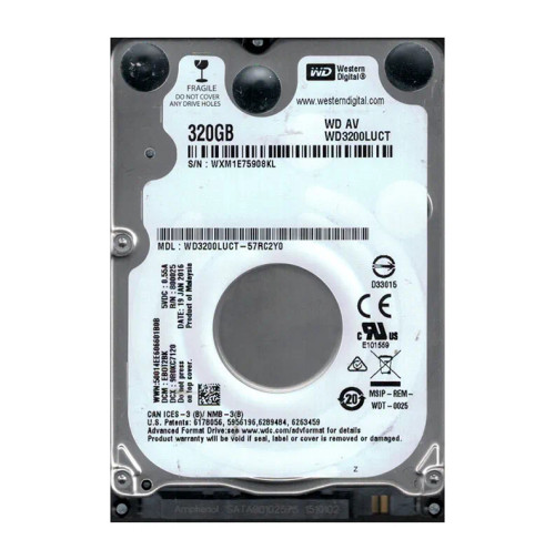 WD3200LUCT - Western Digital 320GB 5400RPM SATA 2.5" HDD