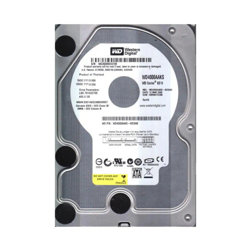 WD WD4000AAKS-00C8A0 Caviar SE16 400GB SATA 3Gb/s 16MB Cache HDD