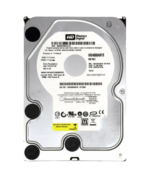 WD4000ABYS-01TNA0 - WESTERN DIGITAL 400GB 7200RPM SATA 3Gb/s HDD