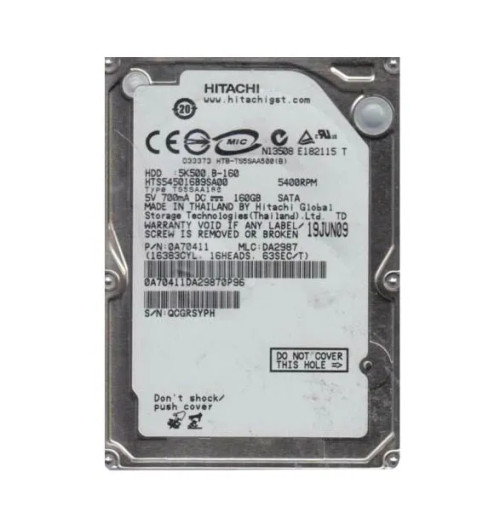 Hitachi 160GB 5400RPM SATA 2.5 Hard Drive for ProLiant DL360p Gen8 Servers