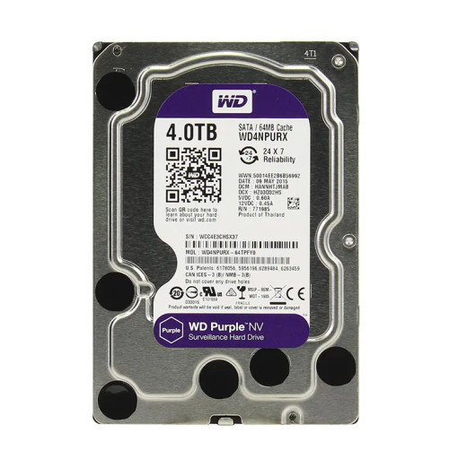 WD4NPURX - Western Digital 4TB 5400RPM SATA 6Gb/s 3.5" Surveillance HDD