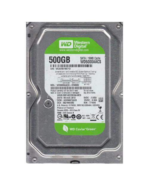 WD5000AACS-61M6B2 - Western Digital 500GB 7200RPM SATA 3.5-Inch HDD