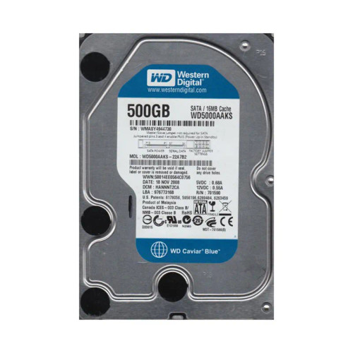 WD5000AAKS-22A7B2 - Western Digital 500GB 7200RPM SATA 3Gb/s 16MB 3.5" HDD