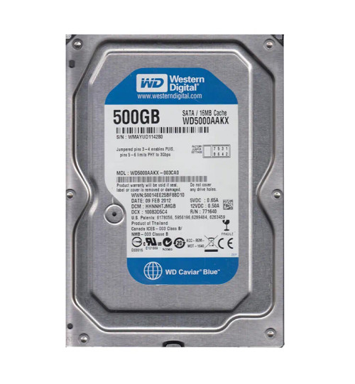 WD5000AAKX-003CA0 - Western Digital 500GB 7200RPM SATA 6Gb/s 16MB 3.5" HDD