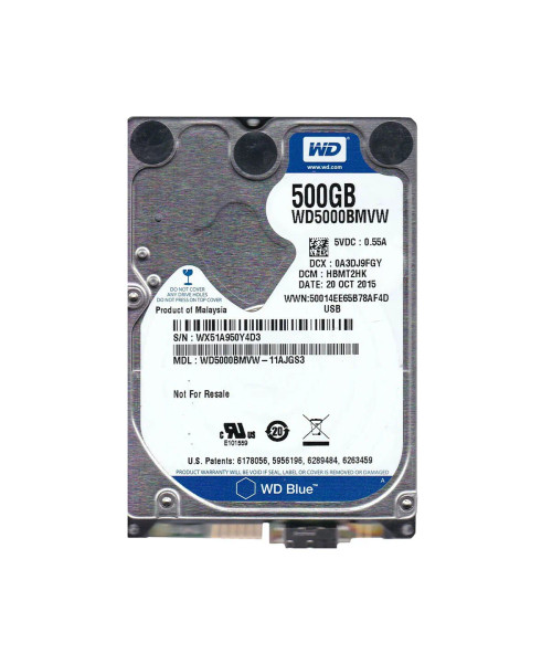 WD5000BMVW-11AJGS3 - Western Digital 500GB 5400RPM USB 3.0 2.5" HDD