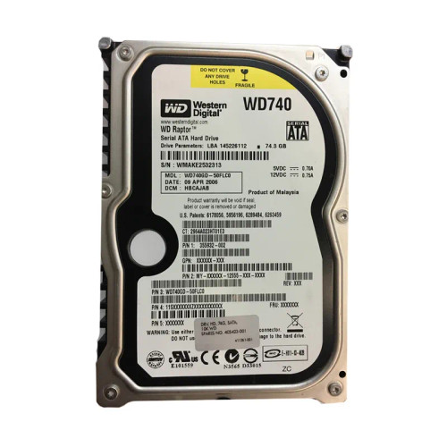 WD740GD-50FLC0 - Western Digital 74GB 10000RPM SATA 8MB 3.5" HDD
