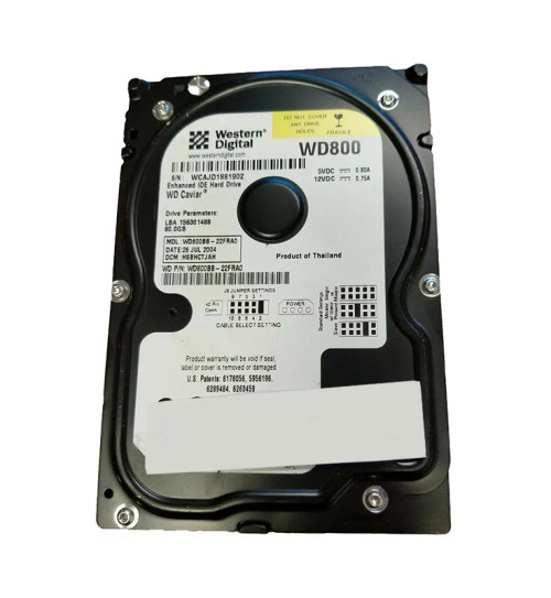 WD800BB-22FRA0 - Western Digital 80GB 7200RPM EIDE 2MB 3.5" HDD
