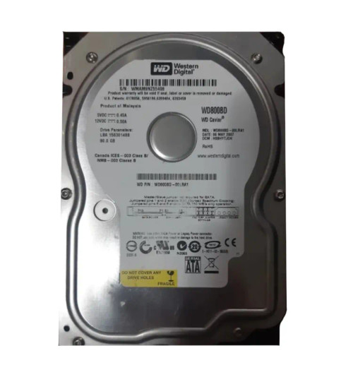 WD800BD-00LRA1 - Western Digital 80GB SATA 7200RPM 3.5" HDD
