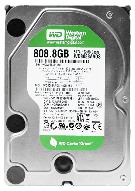 WD8088AADS-00M2B0 - Western Digital 808.8GB SATA 5400RPM 3.5" 32MB HDD