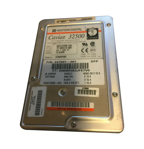 WDAC32500-60H - Western Digital 2.5GB 5200RPM IDE 3.5" HDD