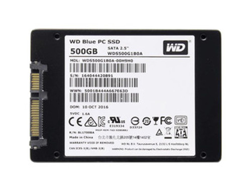 WDS500G1B0A-00H9H0 - Western Digital Blue 500GB Triple-Level Cell SATA 6Gb/s 2.5-Inch Solid State Drive