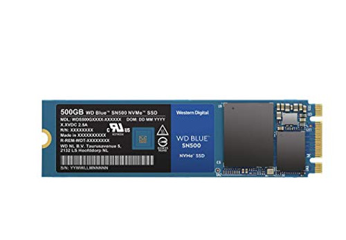 WDS500G1B0C - Western Digital Blue SN500 500GB Triple-Level Cell PCI Express NVMe 3.0 x2 3D NAND M.2 2280 Solid State Drive