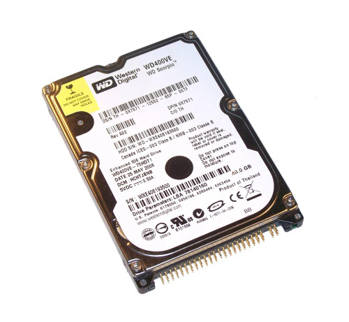 X7571 - Dell 40GB 5400RPM IDE/ATA 2.5" HDD