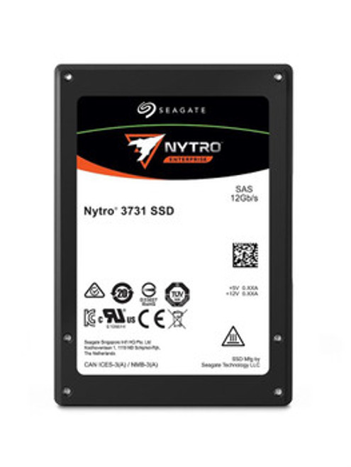 XS800ME70014 - Seagate Nytro 3731 800GB 3D Enterprise Triple-Level Cell SAS 12Gb/s 2.5-Inch SED Write Intensive Solid State Drive