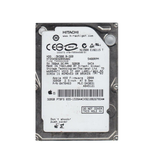 0A70463 - Hitachi 320GB 5400RPM SATA 2.5" HDD