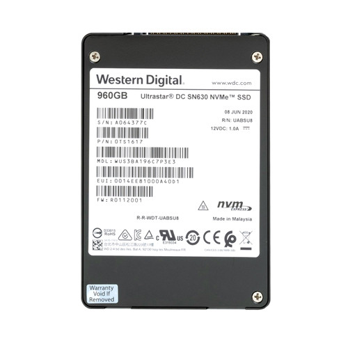 0TS1617 - Western Digital 960GB PCIe 3.1 x4 NVMe U.2 2.5" SSD